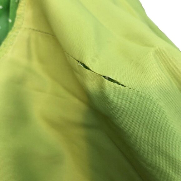 SOLD Vintage 1960s Lilli Diamond Lime Green White Polka Dot Balloon Sleeve Dress - Picture 10 of 13